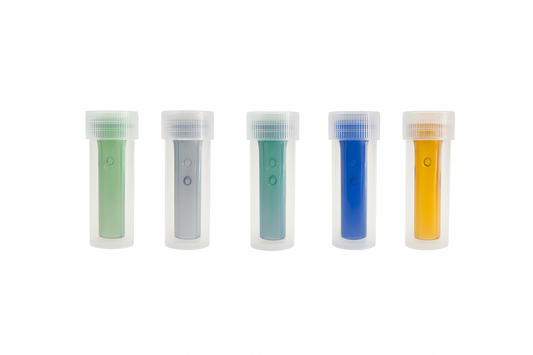 2 Pcs of 2.5'' Colorful Glass Straight Chillum Pipe