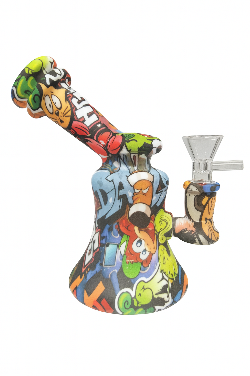 7'' Silicone waterpipe with 14mm Bowl Piece