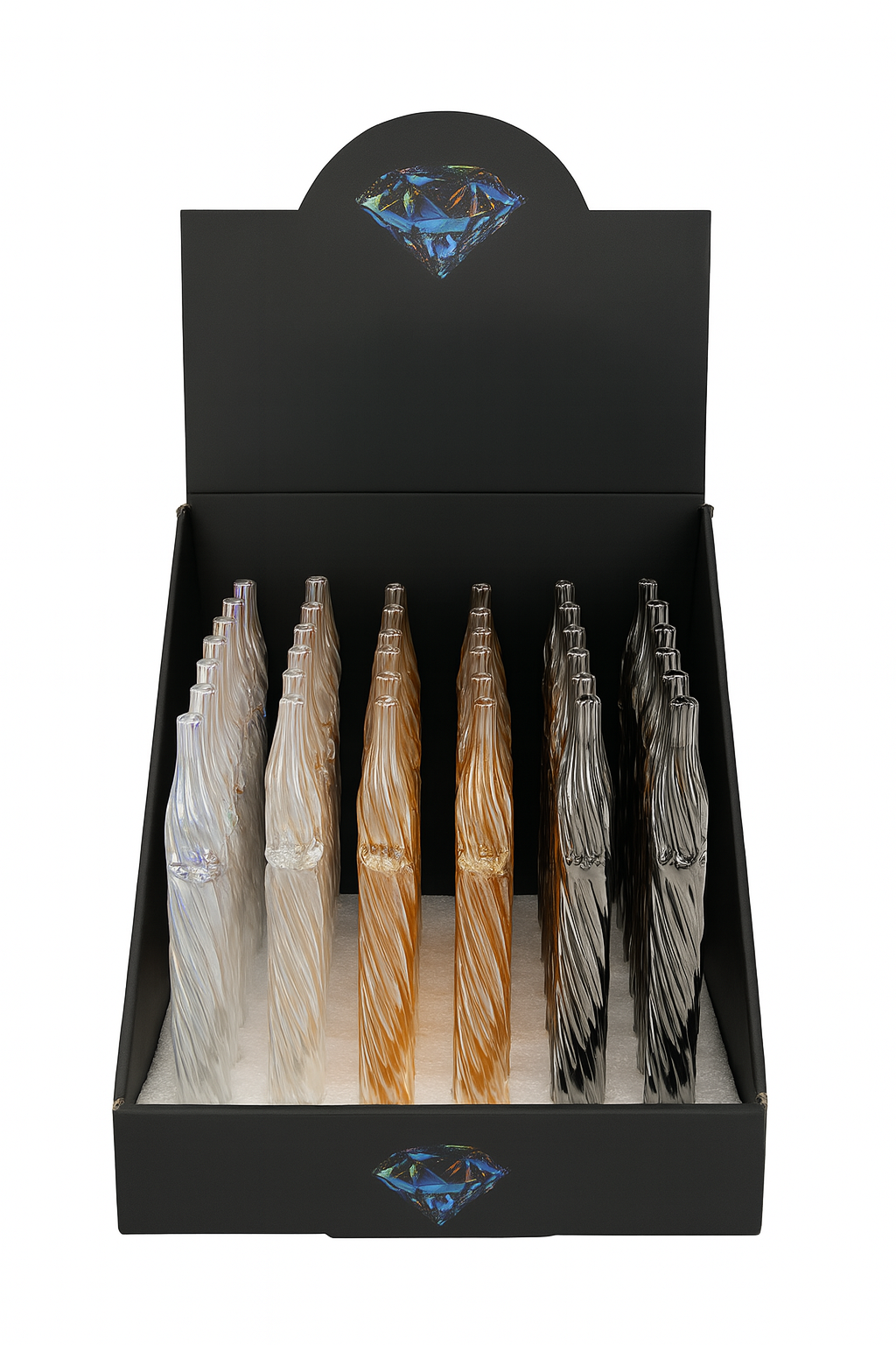 4.72'' Glass Twist Dab Straw