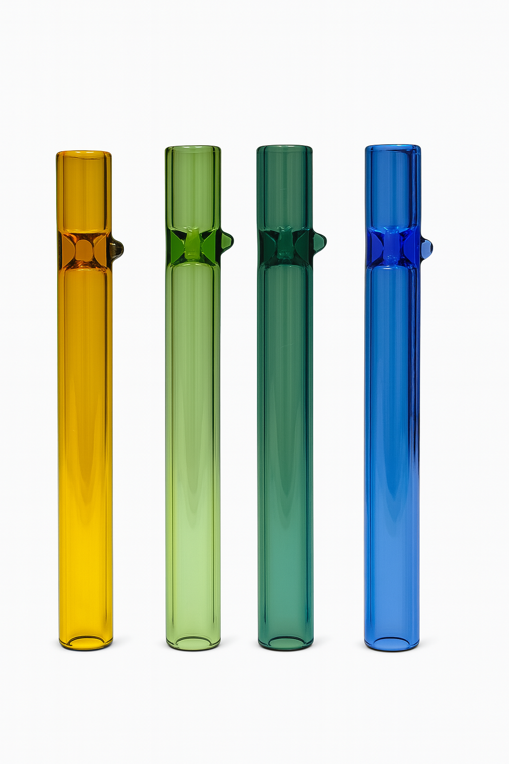 Colorful Chillum Straight pipe with Side nib