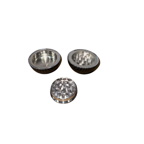 55mm spherical Metal Grinder-Black Carbon Fibre