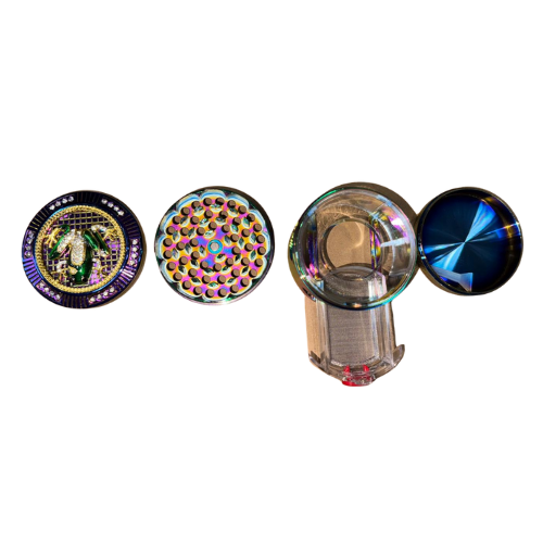 63mm Rainbow Design Herb Metal Grinder with Design