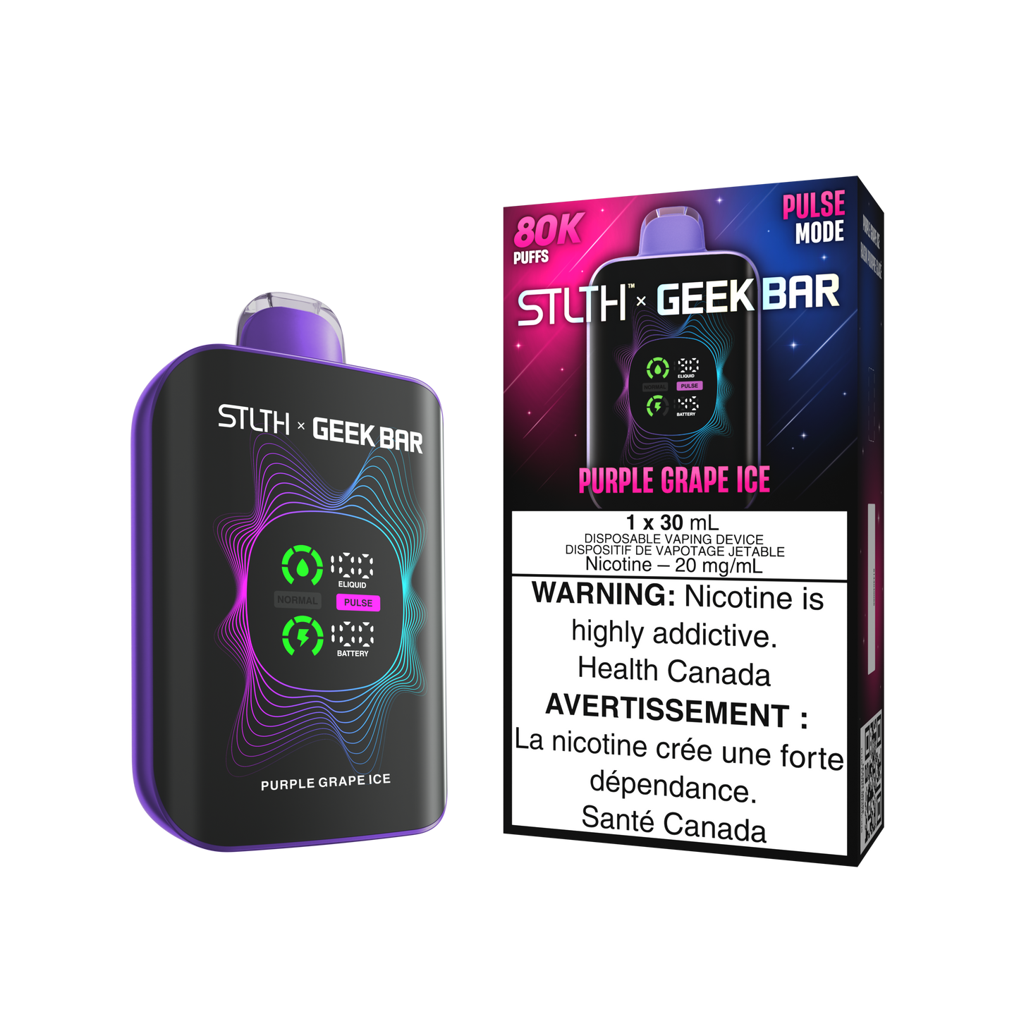 STLTH X GEEK BAR DISPOSABLE - PEACH BERRY ICE