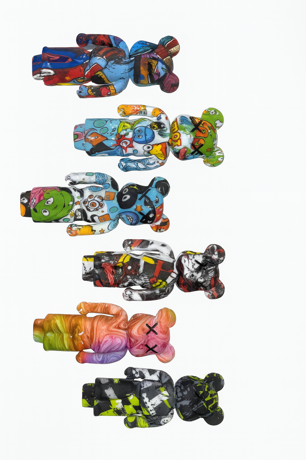 New Violent Bear Pipe Cartoon Printing Silicone Pipe