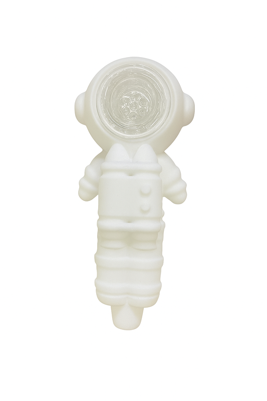 4.7'' Astronaut Shape Silicone Pipe With Cover Glass