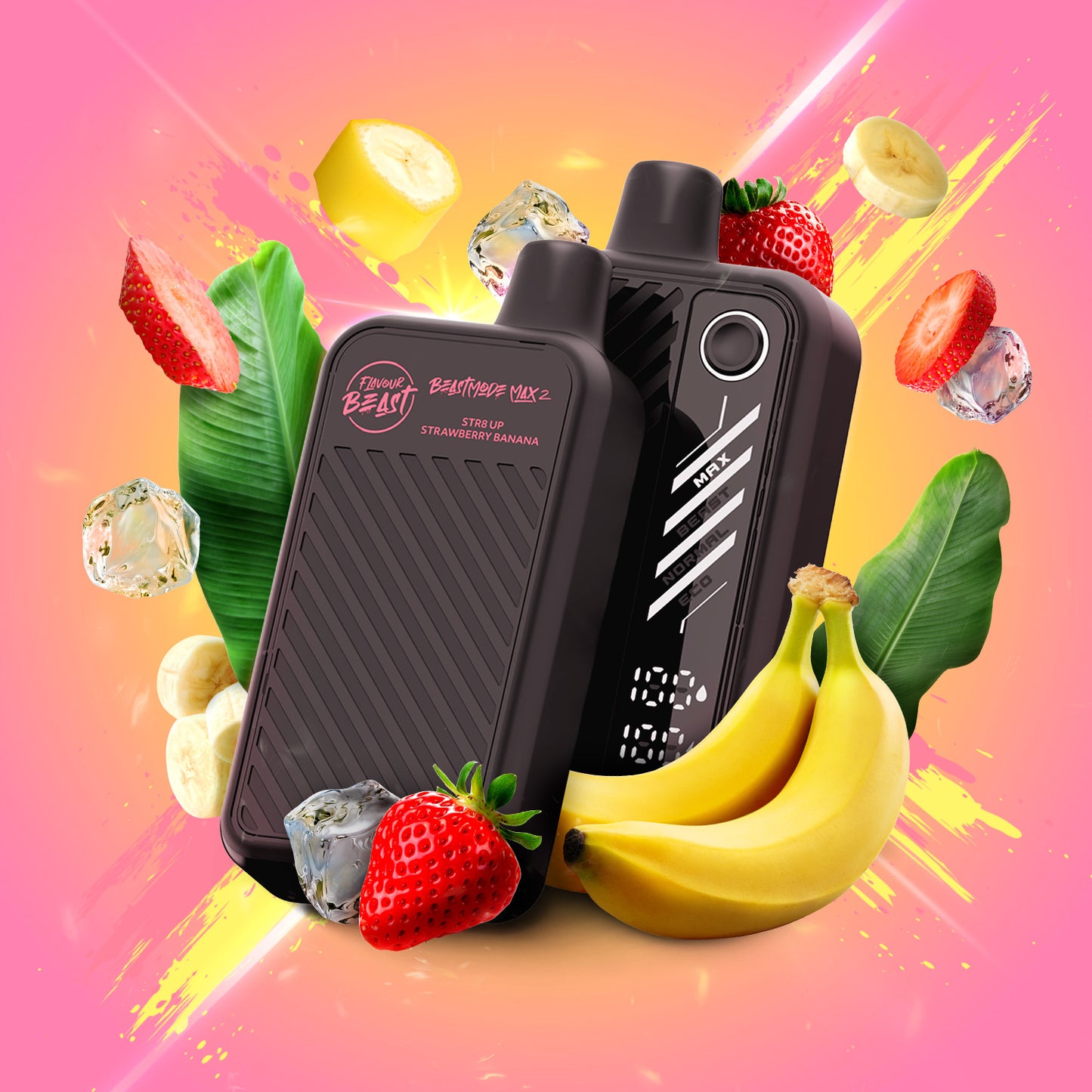 Flavour Beast Beast Mode Max 2-STR8 UP Strawberry Banana