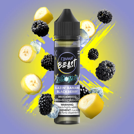 Flavour Beast E-Liquid - Blazin' Banana Blackberry Iced
