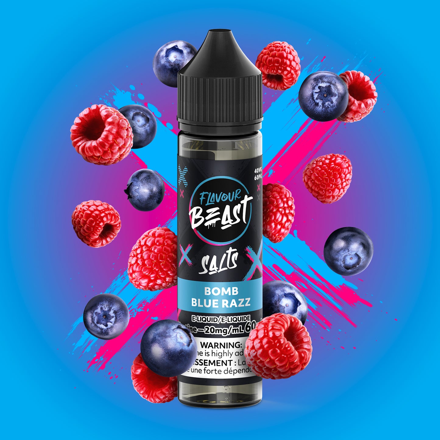 Flavour Beast E-Liquid - Bomb Blue Razz