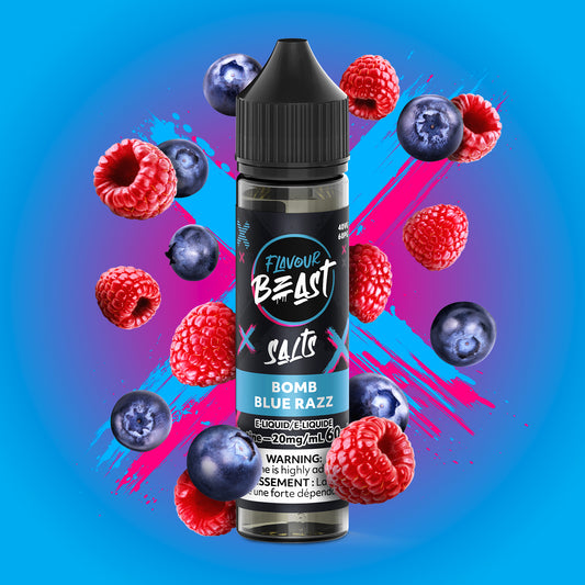 Flavour Beast E-Liquid - Bomb Blue Razz