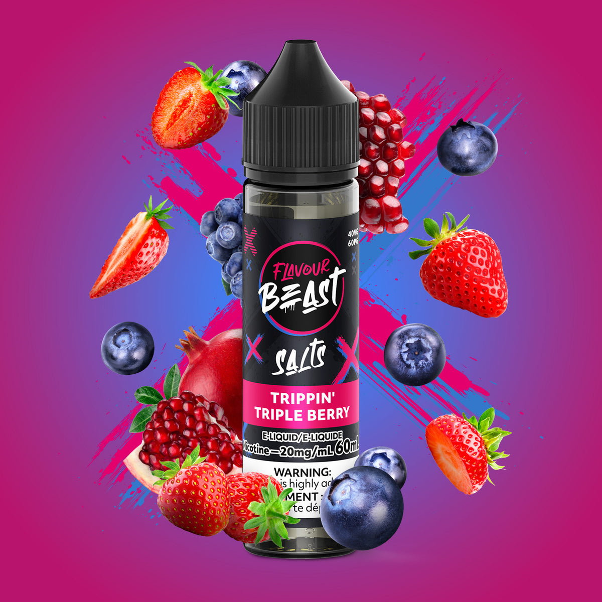 Flavour Beast E-Liquid - Trippin' Triple Berry