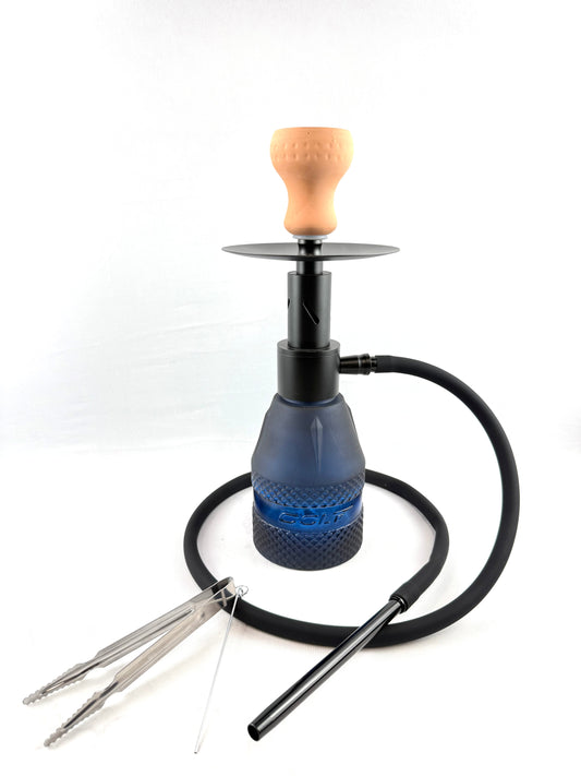 16" Mona Knurl Base Sleek Body Single Hose Hookah