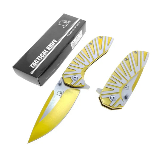 3" Gold Blade / Gold Handle