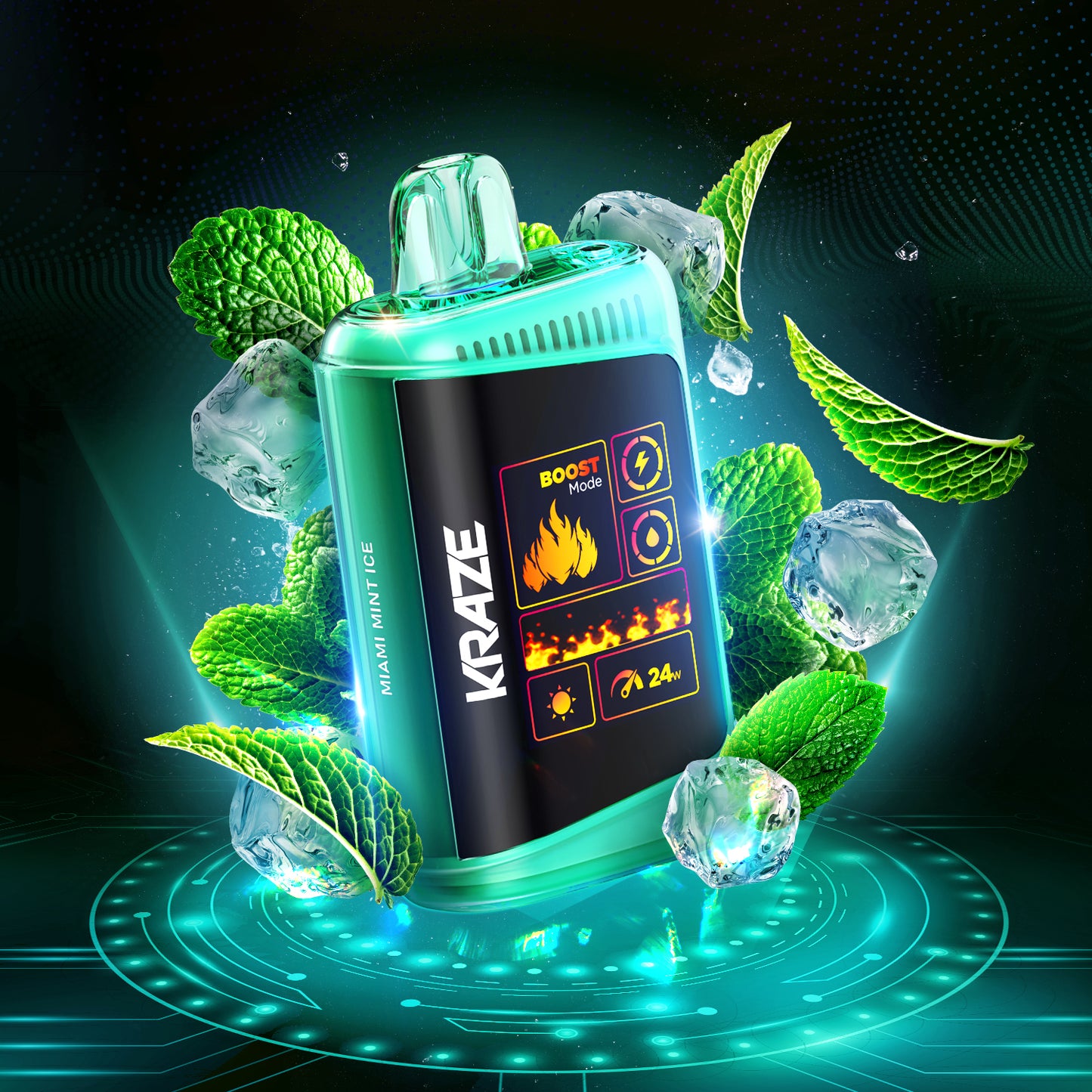 Kraze HD Mega-Miami Mint Ice