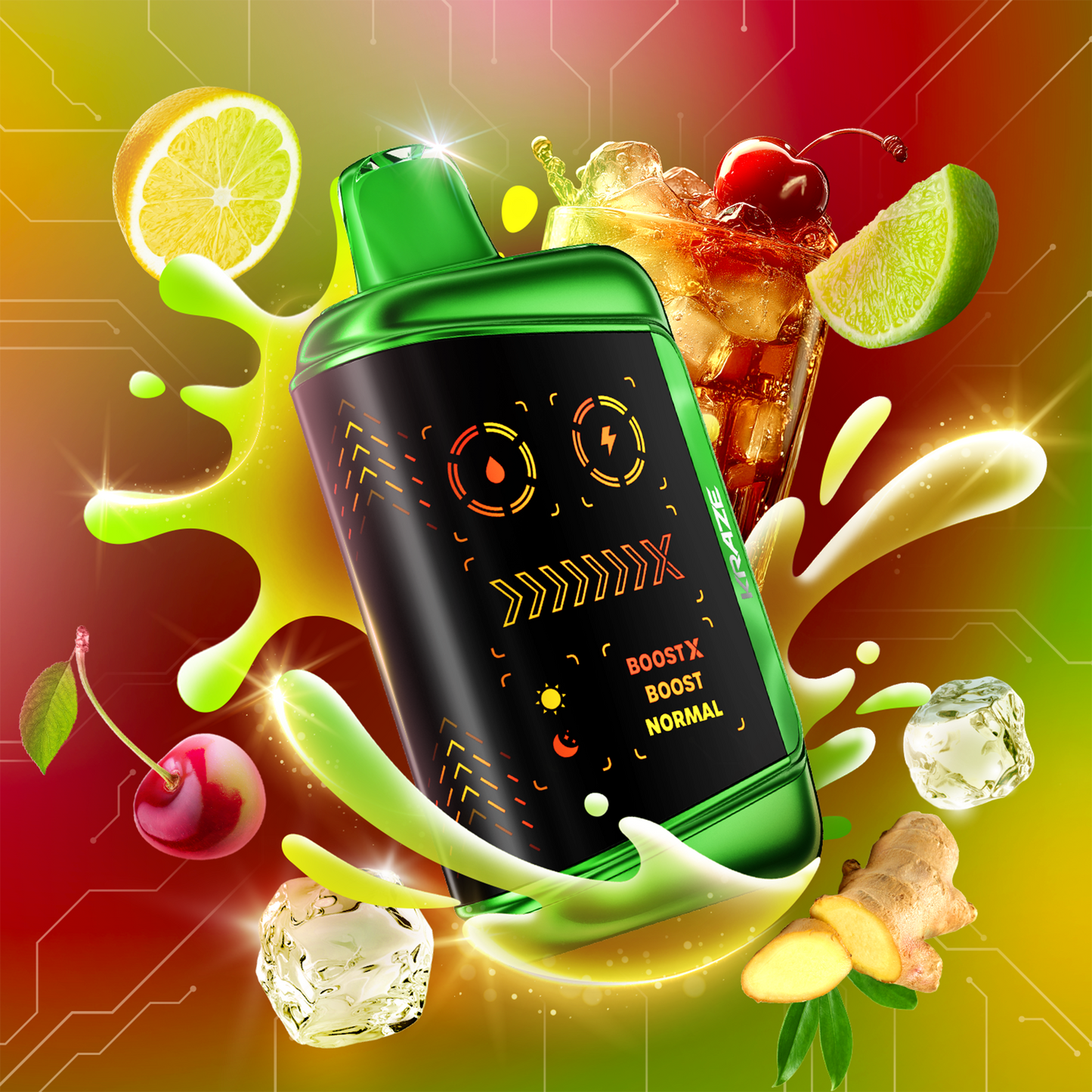 Kraze Mega X - Cherry MTN Citrus Ice