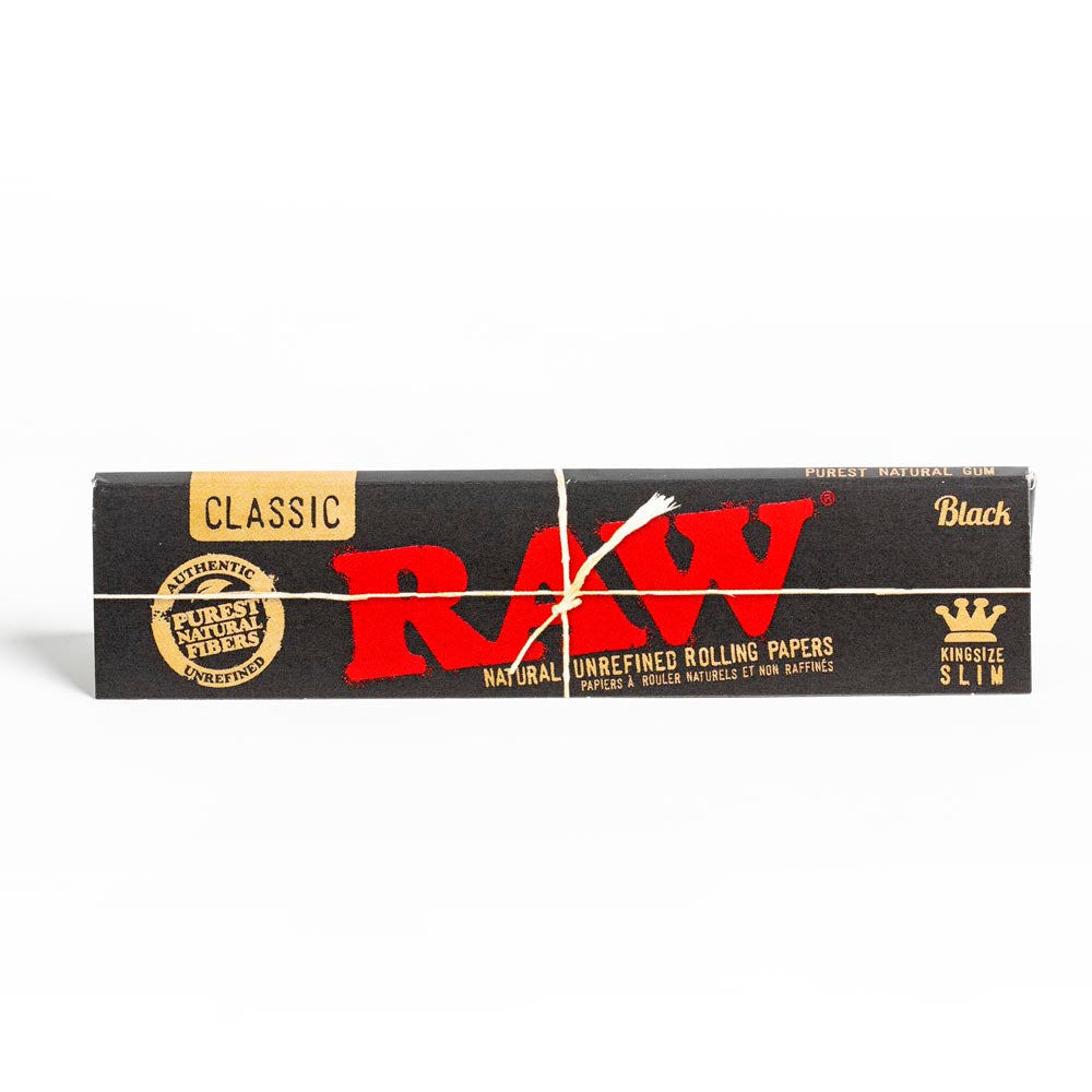 2 Packs of Raw Classic Black King Size Booklet