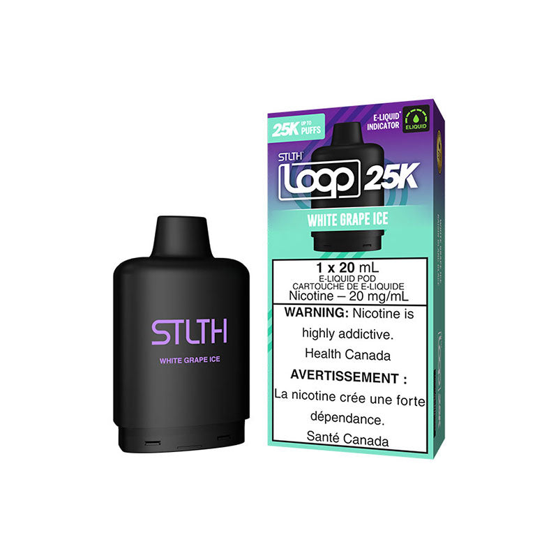 STLTH LOOP 25K POD- WHITE GRAPE ICE