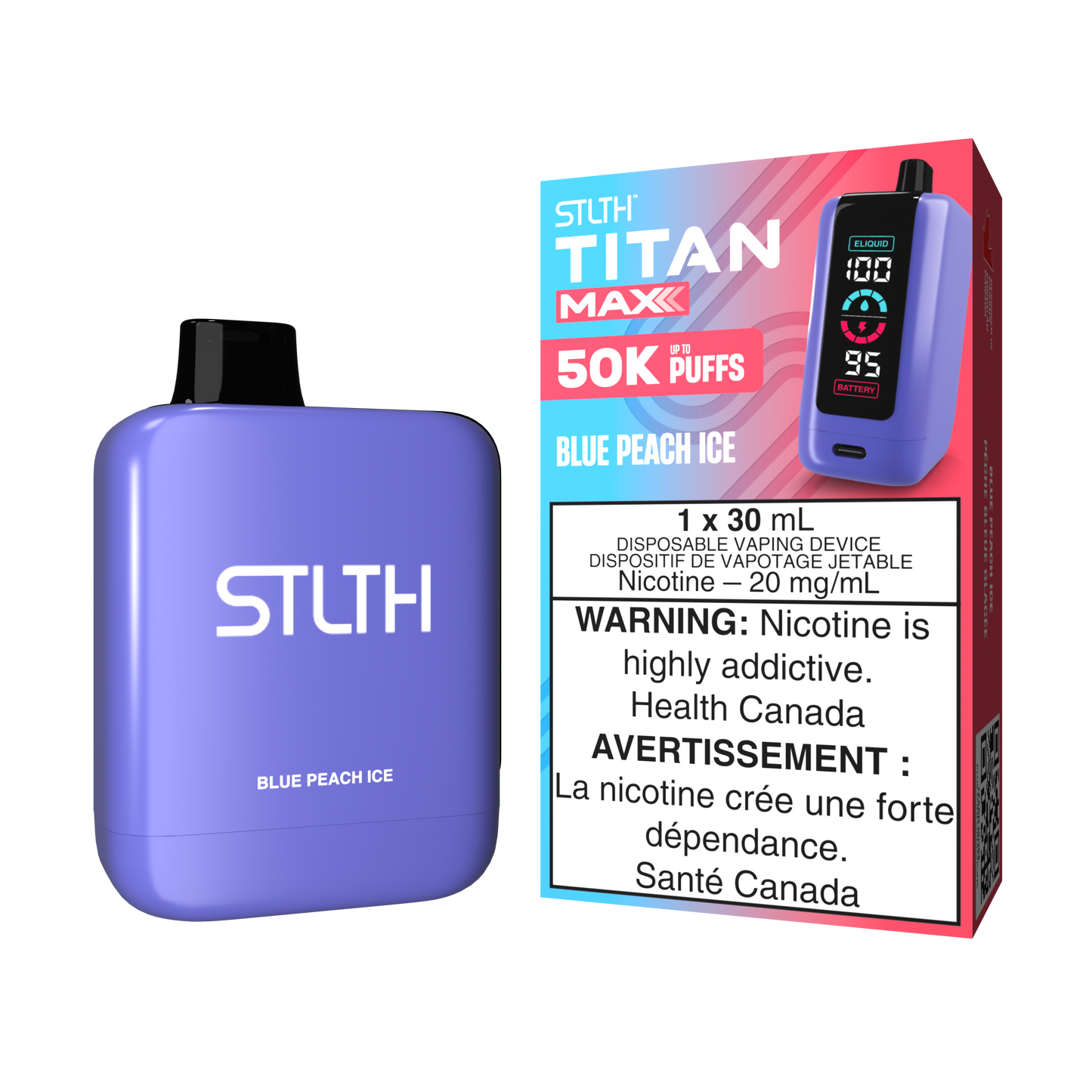 STLTH TITAN MAX - BLUE PEACH ICE