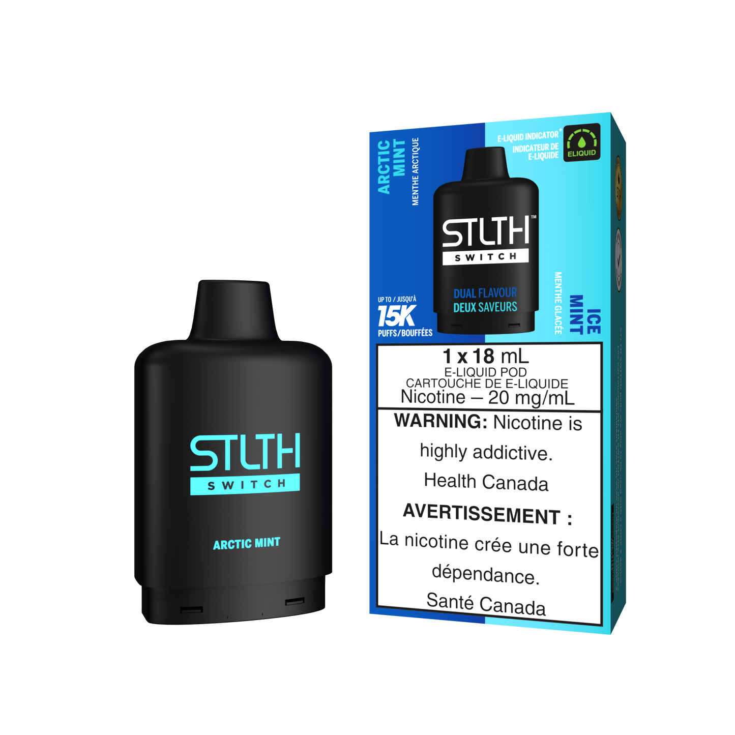 STLTH SWITCH POD- ARCTIC MINT AND ICE MINT