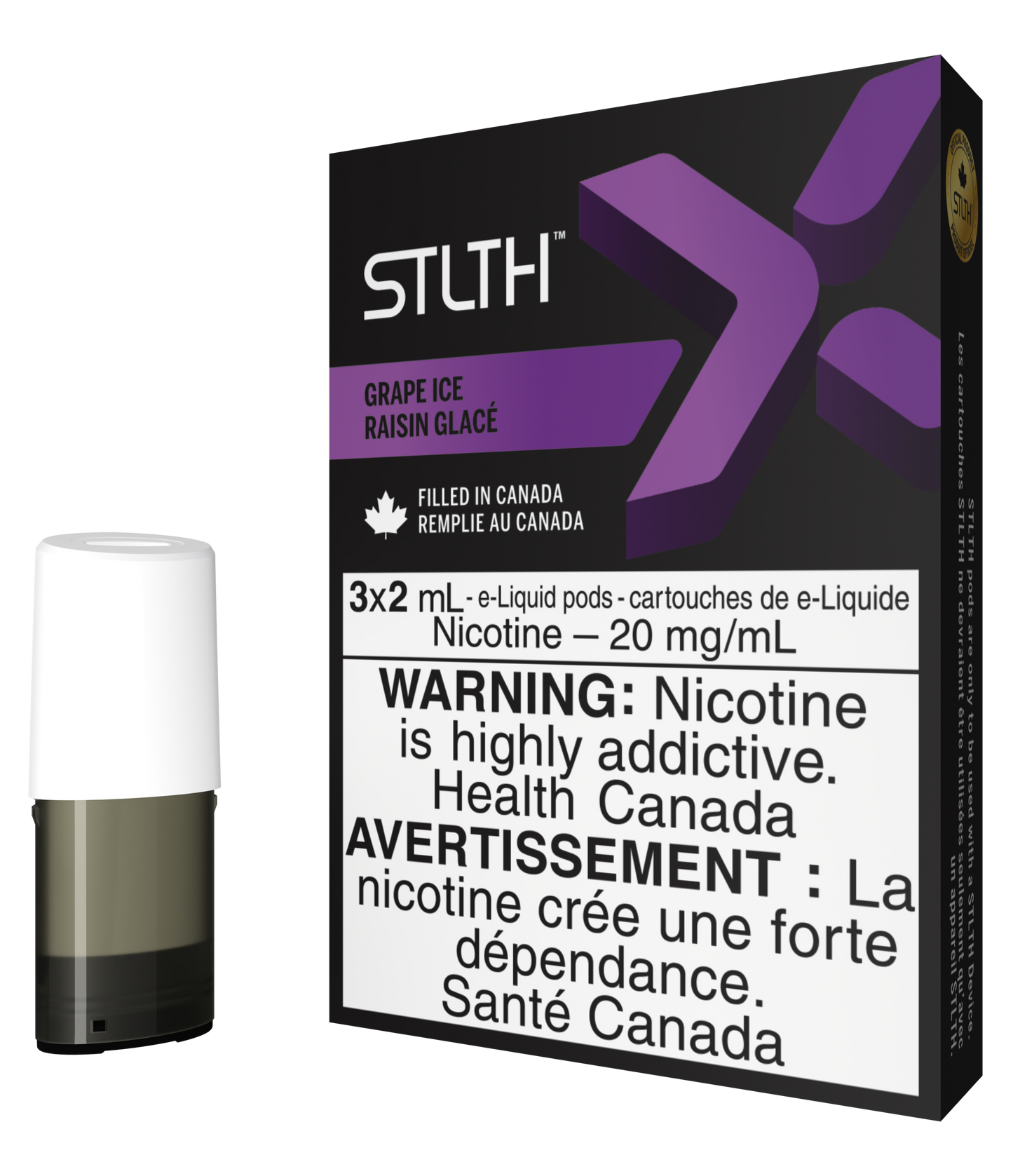 STLTH X POD PACK GRAPE ICE (3 PACK)