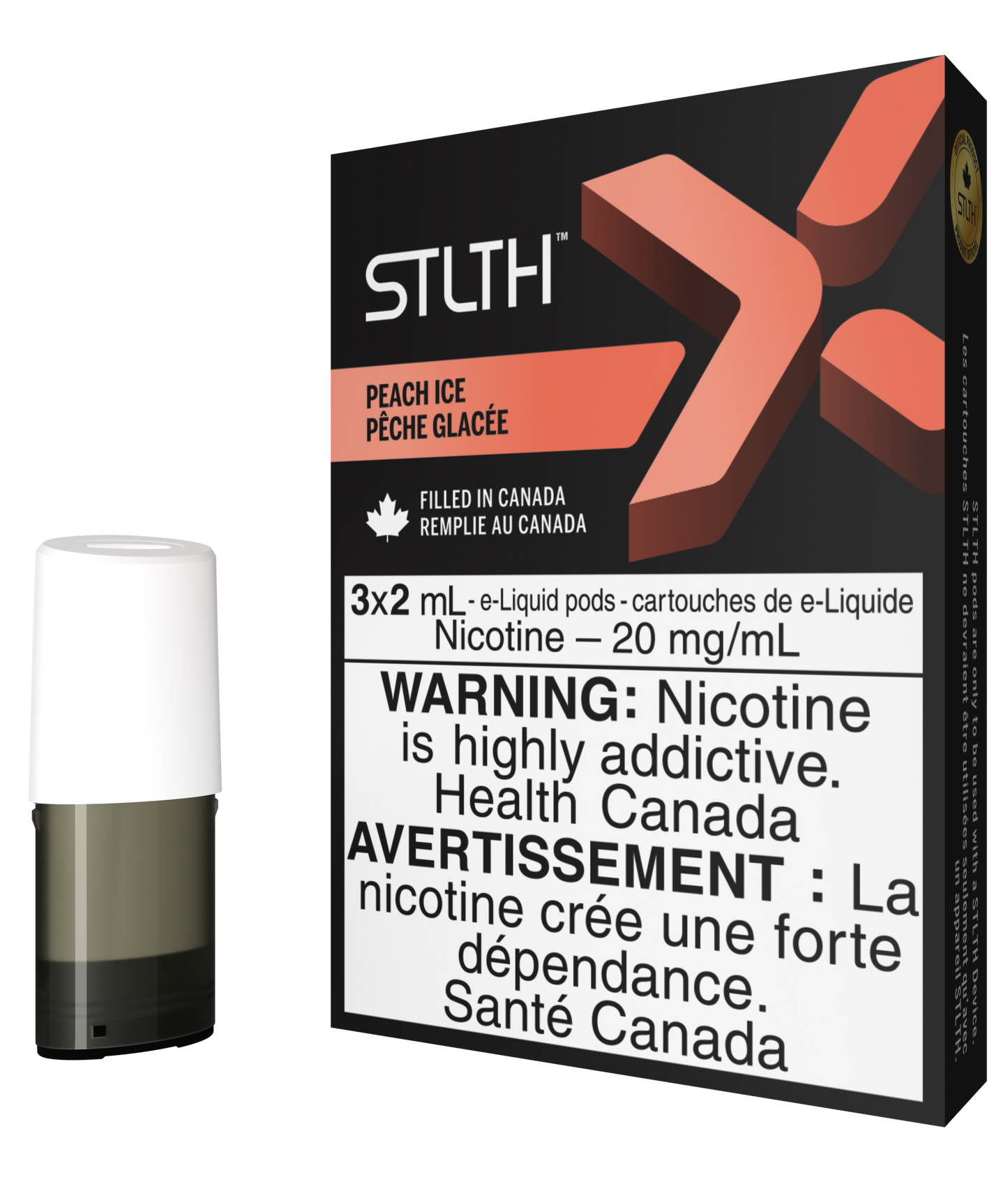 STLTH X POD PACK PEACH ICE (3 PACK)