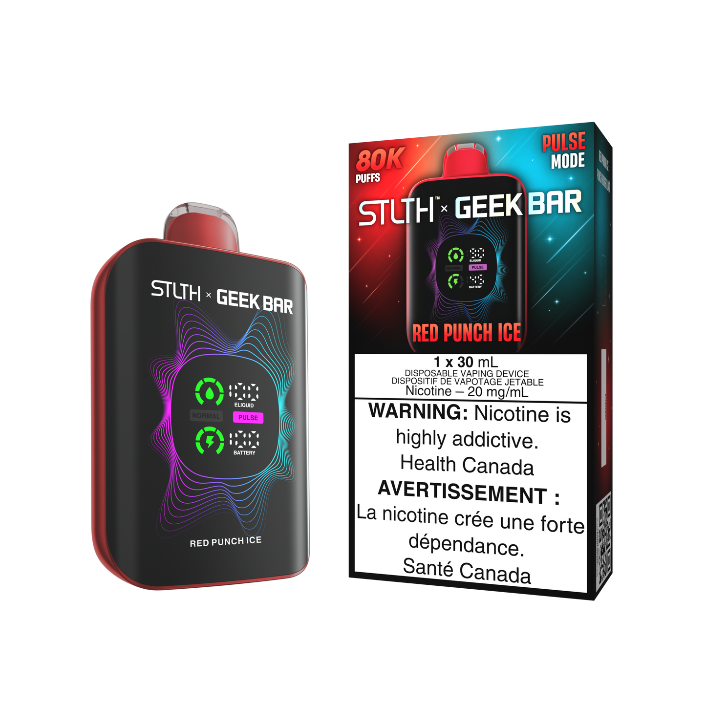 STLTH X GEEK BAR DISPOSABLE - RED PUNCH ICE