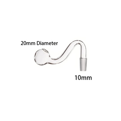 2 Pcs of 10mm Male Pyrex Glass Oil Bowl