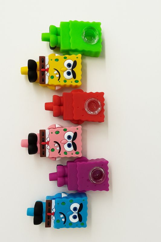 4'' Spongebob Silicone Hand Pipe