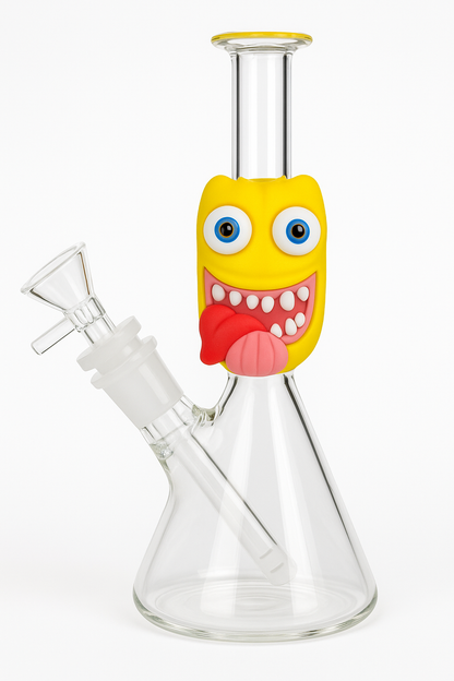 6''Mini Glass Bong With Silicone Assorted Character