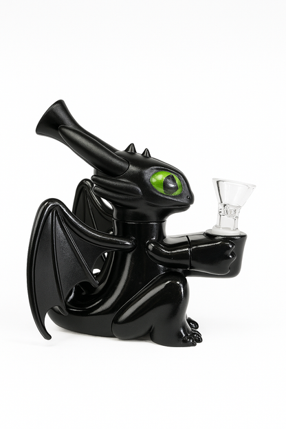 5.5" Black Dragon Silicone Water Pipe