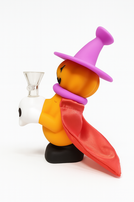 6" Halloween Wizard Silicone smoke water pipe