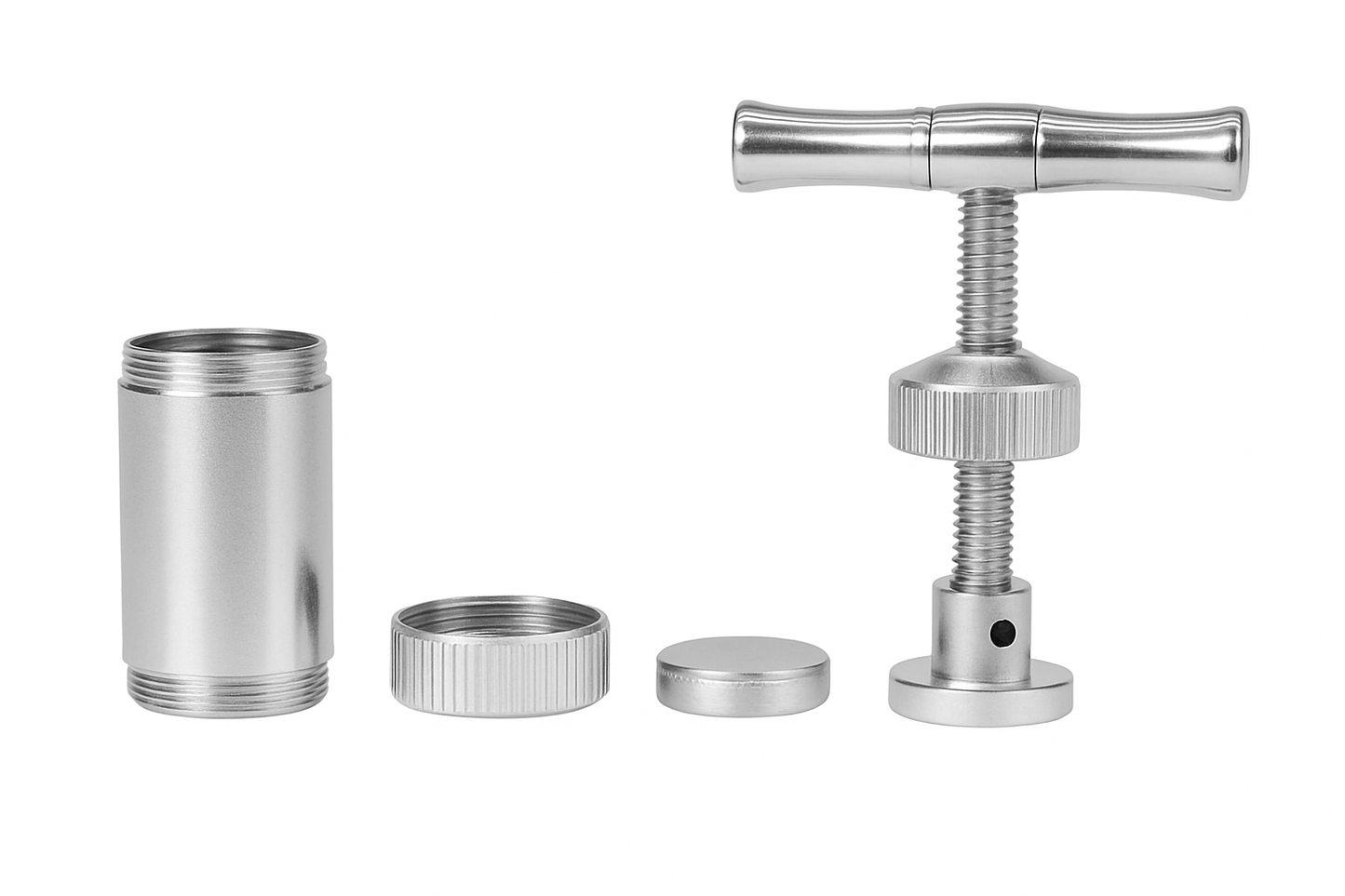 Pollen Press with Durable T Handle Anodized Stainless Steel