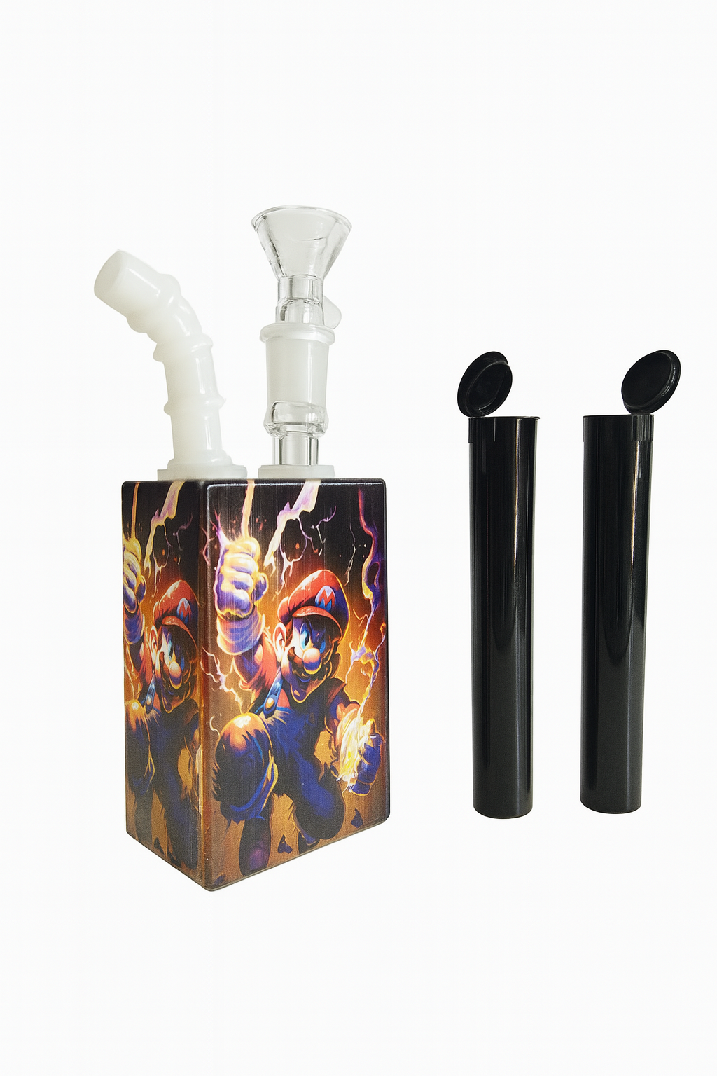 Smoke Set w/ 7"Juicy Rig , Grinder, Jar, Ashtray