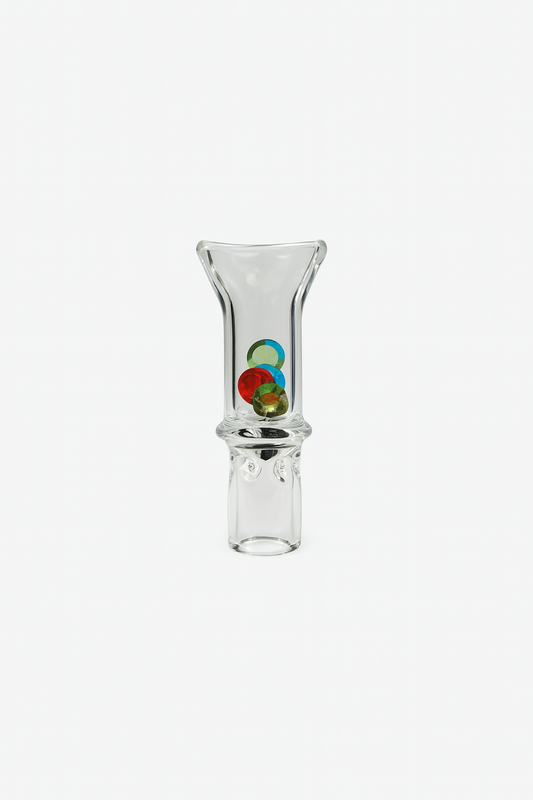 Glass Cigerette Filter tip with diamonds Crystal