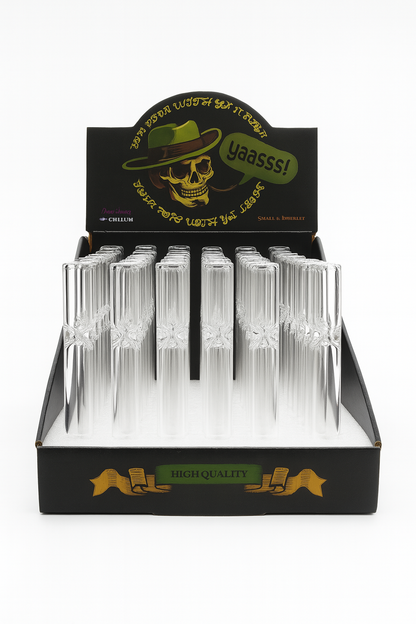 Clear Chillum Straight pipe.