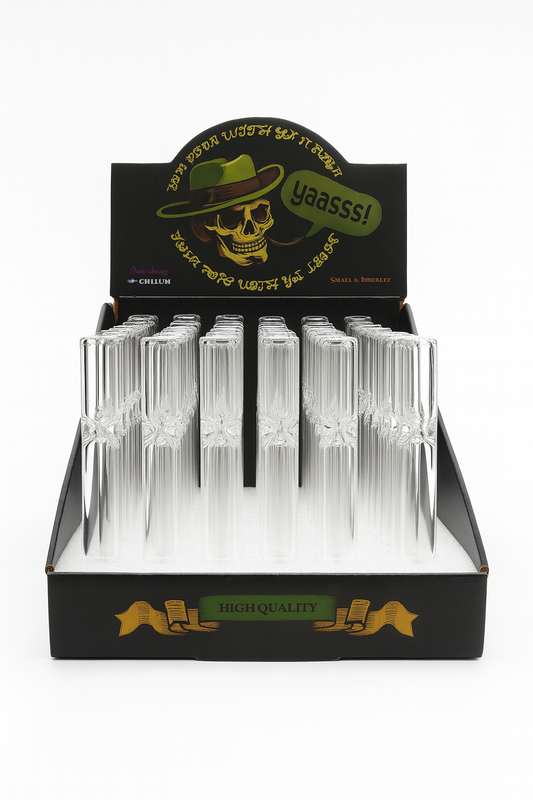 Clear Chillum Straight pipe.