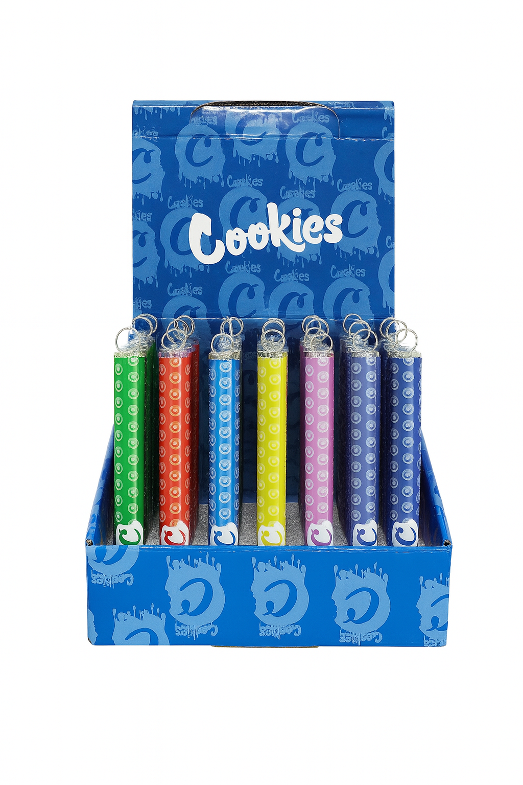 4.5'' Glass Chillum pipe with brush-Cookies Design