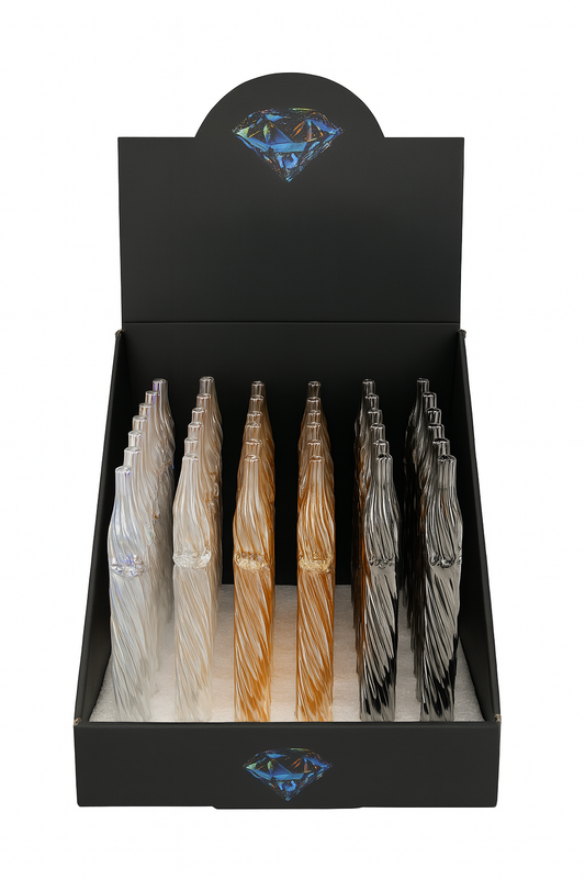 4.72'' Glass Twist Dab Straw