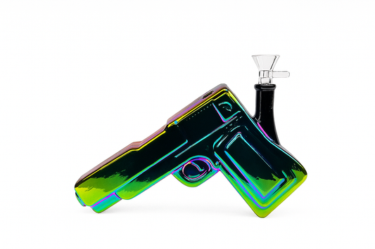 9" Electropated Glass Water Bong