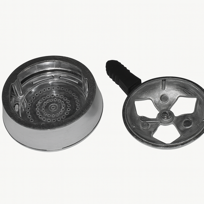 Black Windproof Hookah Charcoal Bowl Aluminum Alloy Charcoal Oven Carbon Box