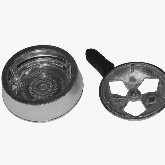 Black Windproof Hookah Charcoal Bowl Aluminum Alloy Charcoal Oven Carbon Box