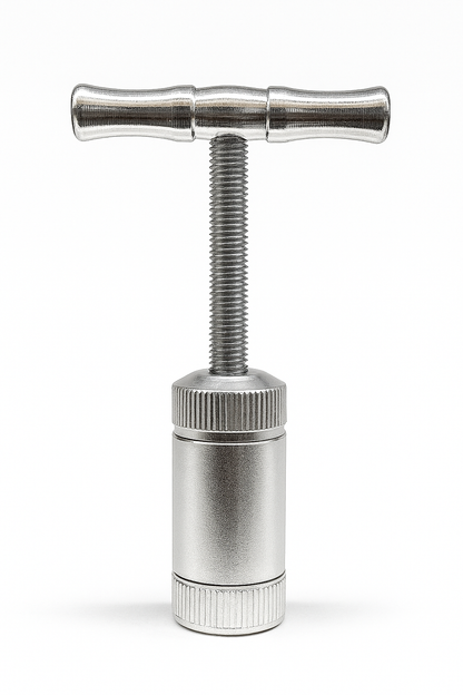 Pollen Press with Durable T Handle Anodized Stainless Steel