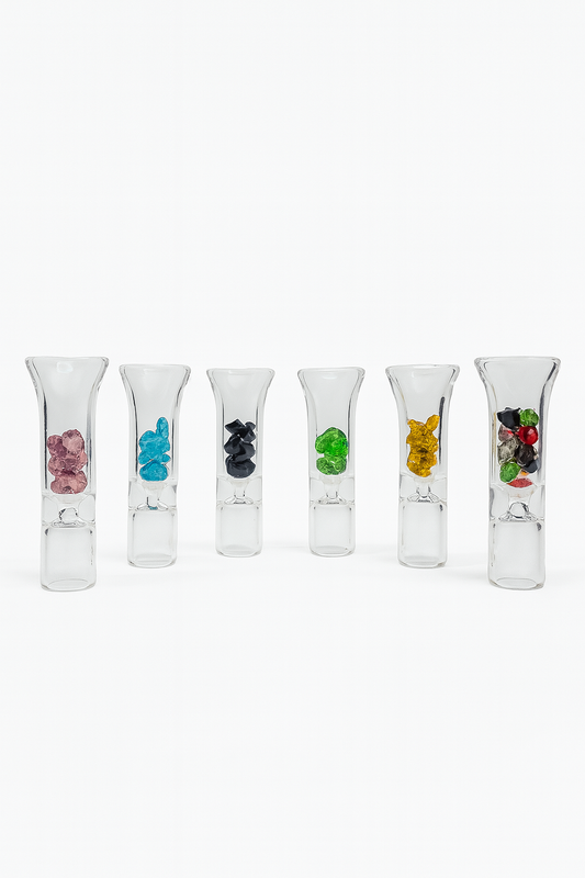 Smoking Glass hand pipe with Single Diamond Filter