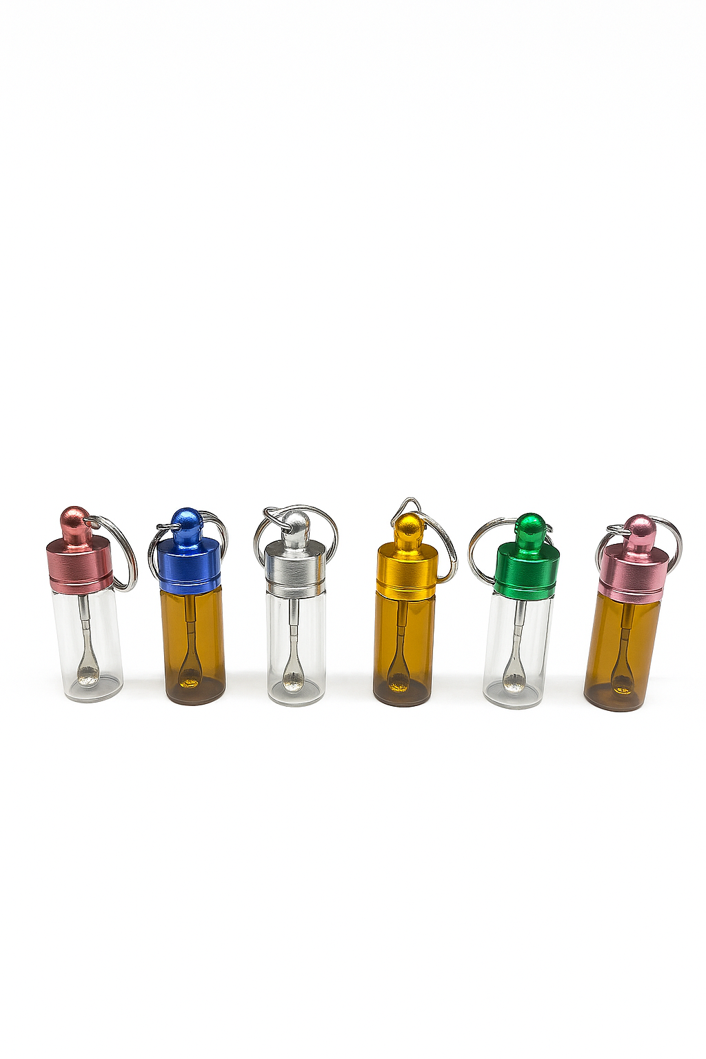 2pcs of Glass Herb Storage Case' Dabber Spoon, Oil Rigs