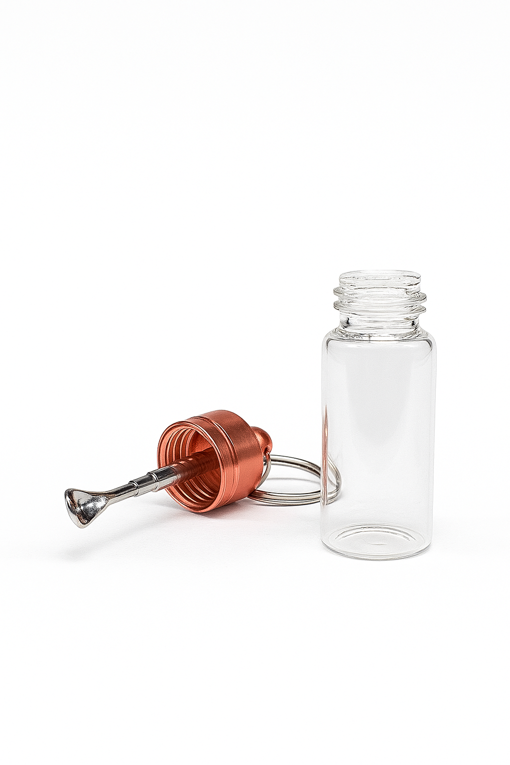 2pcs of Glass Herb Storage Case' Dabber Spoon, Oil Rigs