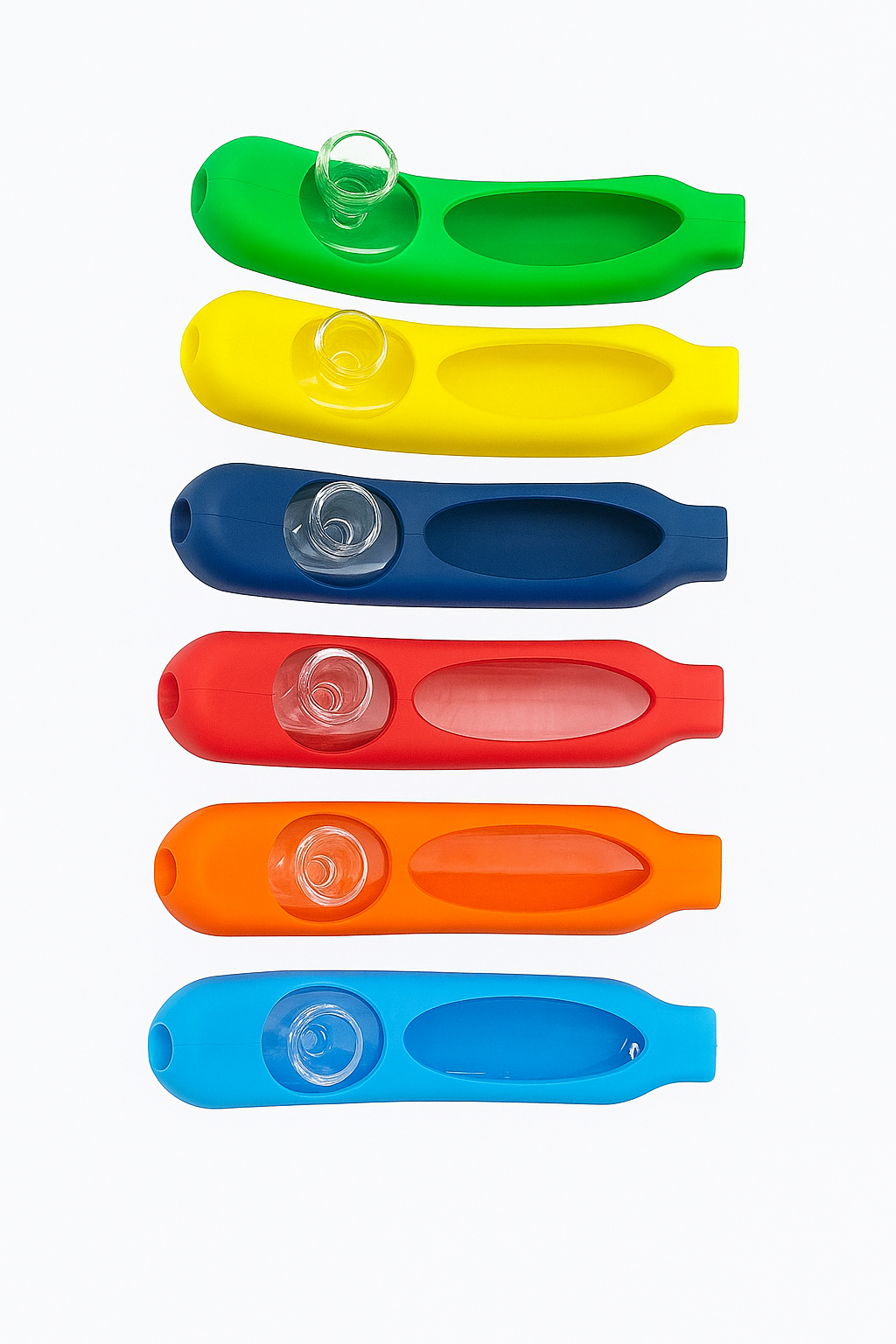 6'' Silicone Pipe Banana Shape Smoking Pipe