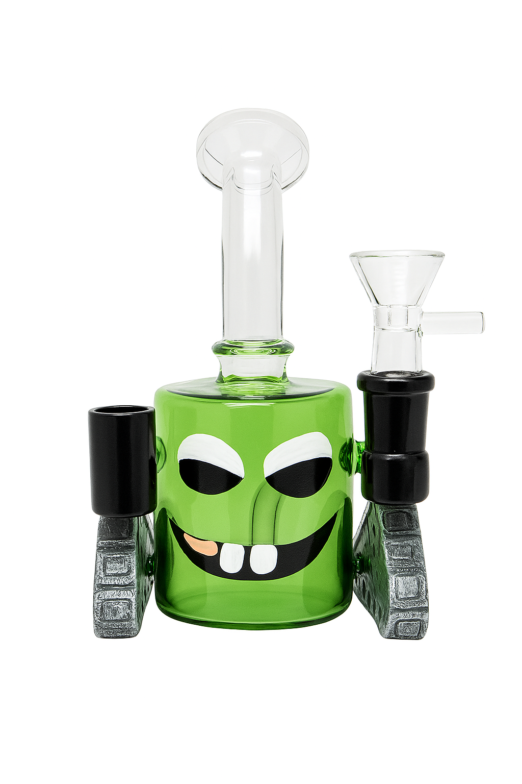 6" Dankenstein Evil Smile Glass Bong