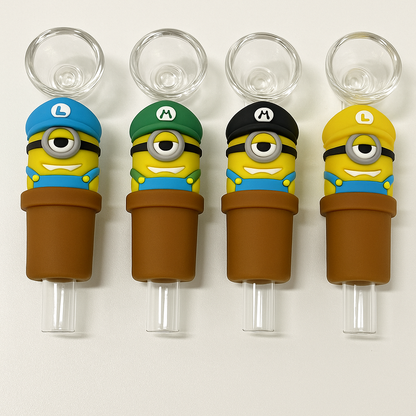 4" Playfull Cartoon Silicone Hand Pipe