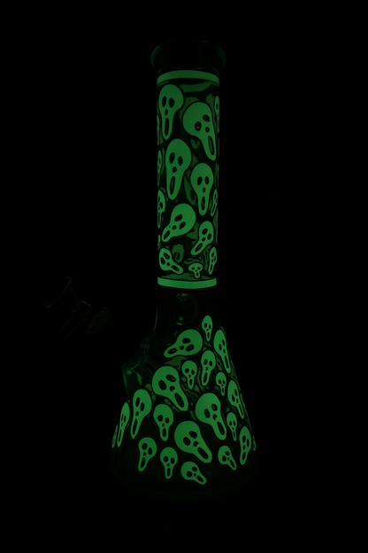 10'' Glow in The Dark Glass Bong