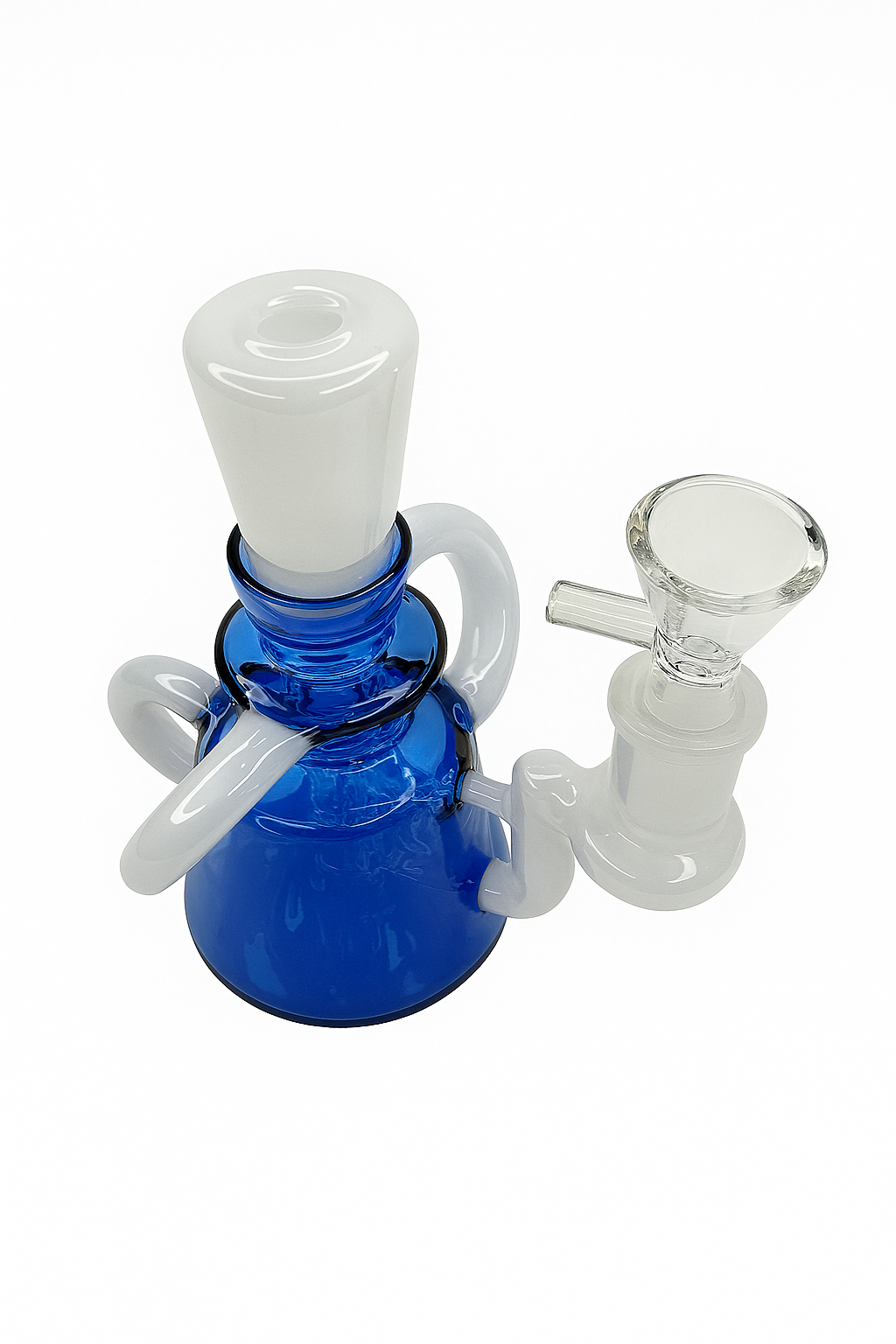 4.5" Triple Arm Atomic Glass Recycler Dab Rig/Bong