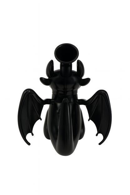 5.5" Black Dragon Silicone Water Pipe
